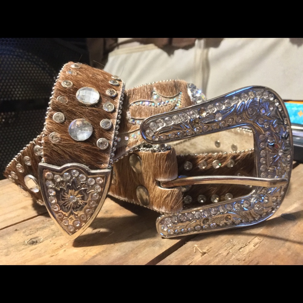 Nocona Rhinestone Western Belt